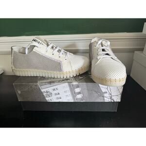 Andia Fora White Grey Sneakers Leather New 37